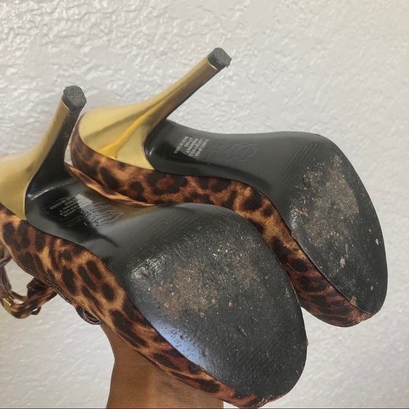 Colin Stuart Statement Heels, Animal Print pattern, Size 7 - Picture 8 of 14